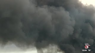 Crude oil tank fires out at Gueydan plant [upl. by Dabney]