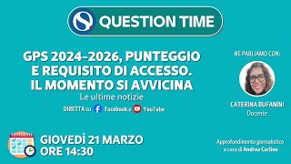 GPS 20242026 punteggio e requisiti di accesso Il momento si avvicina [upl. by Lucita]