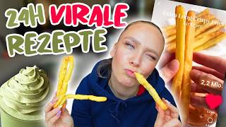 ich ernähre mich 24 stunden nur von viralen Rezepten ✨ CARAMELLA [upl. by Hras]