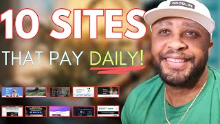 10 Work From Home Websites That Will Pay You DAILY For Beginners [upl. by Mariana]