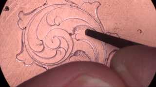 Hand Push Engraving With the SpeitzerOnglette Graver [upl. by Genesa]