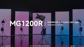 Godox Knowled MG1200R RGB  Operation Tutorial [upl. by Yve]