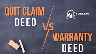 Quit Claim Deed vs Warranty Deed [upl. by Aisyat]