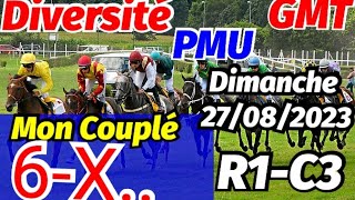 Pronostic PMU Bases incontournables du quinté du dimanche 27082023 R1C3 [upl. by Ybrad]