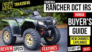 New Honda Rancher 420 DCT IRS 4x4 ATV Review Specs Features Changes  FourTrax Buyers Guide [upl. by Patrica]