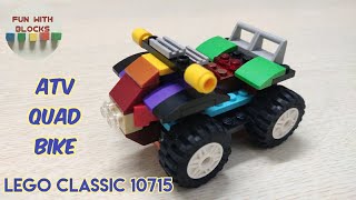 Lego classic 10715 ATV  Quad bike  building instructions [upl. by Llewoh]