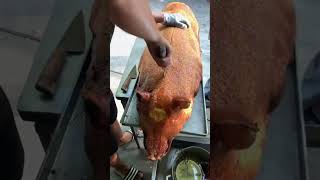 lechon crispiest skin in chicharon style yummy food [upl. by Winchester]