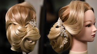 15 minutes pour réaliser une coiffure mariage  tutoriel comment réaliser une coiffure mariage [upl. by Irot]