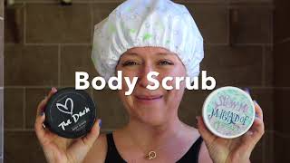 HOW TO use a Body Scrub  instructional video [upl. by Duomham966]