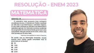 ENEM 2023  O calendário maia apresenta duas contagens simultâneas de anos o chamado ano Tzolkim [upl. by Erasmo]