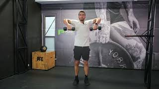 Dumbbell Upright Row  Guide amp Tutorial  HampA Coaching  Spanish Subtitles [upl. by Regdor]