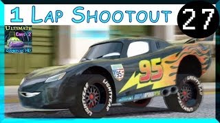 Carbon Fiber Lightning McQueen Cars 2 Game One Lap Shootout On Hyde Tour Part 27 [upl. by Linehan]