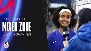 POSTMATCH MIXED ZONE Lily Yohannes  USWNT vs Korea Republic  June 4 2024 [upl. by Nosyt]