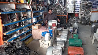 bldc motor 75 hp energy saver motor and towel Aata Chakki industry [upl. by Toille]