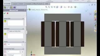 AC Magnetic and Thermal Analyses of a ThreePhase Transformer using EMS in SolidWorks part 1 of 2 [upl. by Nhar759]