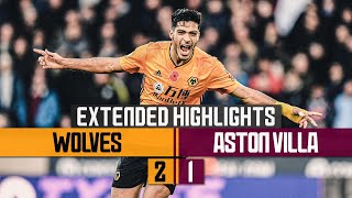 Brilliant Neves amp Jimenez goals hand Wolves victory  Wolves 21 Aston Villa  Extended Highlights [upl. by Dorella554]