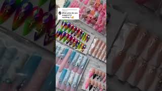 45 for short medium long nails 65 for extra long nails pressonnails pressonnailbusiness [upl. by Soinski994]