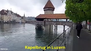 Zwitserland  Kapelbrug in Luzern [upl. by Annitsirhc]