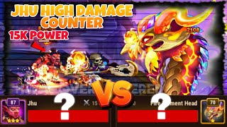 JHU High Damage Defecting Fire Legendary Hydra in Hero Wars Alliance Gameplay [upl. by Jary597]