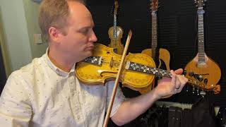 New hardanger fiddle being played for the first time [upl. by Rillings]