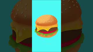 simple burger procreate drawing design shorts shortvideos procreateart procreate [upl. by Grof358]