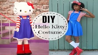 DIY Hello Kitty Costume w Headband and Pinafore Tutorial [upl. by Anirak]