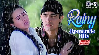 Rainy Romantic Hits  Video Jukebox  Romantic Rain Songs Bollywood  Bollywood Rain Songs Playlist [upl. by Ijat]