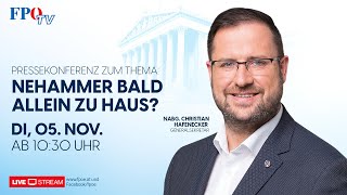 FPÖPressekonferenz Nehammer bald allein zu Haus [upl. by Gianna]