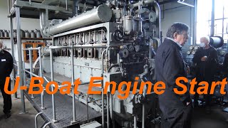 UBoat Engine Start in the KielWik Engine Museum [upl. by Olim]