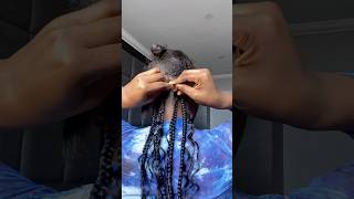 How To Do Boho Fulani braids With Human Hair  Watch the full tutorial on my channel💕 shorts [upl. by Jermayne]