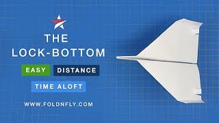 ✈ Fun Easy Paper Airplane Project for Kids  The LockBottom  Fold N Fly [upl. by Serafina45]