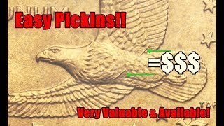 POCKET CHANGE TREASURE 7  Wounded Eagle Sacagawea Dollar Worth Up to 2000 Easy Find [upl. by Akema]