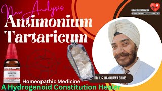 Antimonium Tartaricum The Hydrogenoid Constitution Healer  Homeopathic Medicine  Antim Tart [upl. by Arata436]