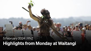 Highlights from Monday at Waitangi  05 February 2024  RNZ [upl. by Heim]