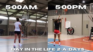 DAY IN THE LIFE OF A HIGH SCHOOL BASKETBALL PLAYER 2 A DAYS [upl. by Leahciam]