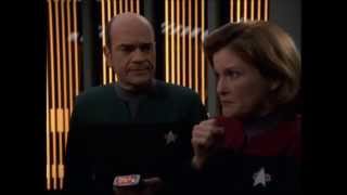 COMMUNICATOR  Janeway Scenes Star Trek Voyager [upl. by Ahtar807]