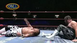 Averno vs Ultimo guerrero ¡cabellera vs cabellera [upl. by Ahsinauq]