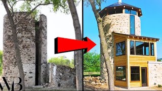 Renovating a 100yearold Silo into a Cozy Home renovation contructions woodworking diy [upl. by Lokkin]