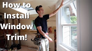 How to INSTALL WINDOW TRIM you LIKE TO LOOK AT [upl. by Idou683]