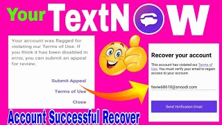 How to Recover Textnow amp second line disabled account  Virtual USA 🇺🇸 WhatsApp Number [upl. by Lenee]