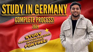 Study in Germany  Complete Process 2024  Bachelors Masters in Germany🇩🇪 [upl. by Newra]