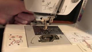 Brother SE 425400 Embroidery Machine  Switching from Embroidery Mode to Sewing Mode [upl. by Malva]