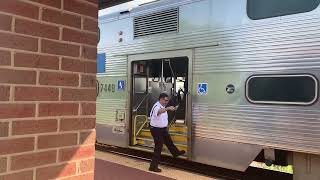 Metra 99 Inbound Leading NCS 114 At Washington Grayslake St [upl. by Eninaej]