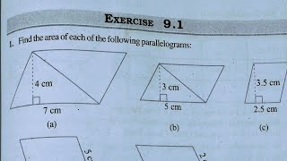 Class 7th maths l Exercise 91 l Chapter 9 l perimeter and Area l NCERT l Solution l Cbse board l [upl. by Sihunn]