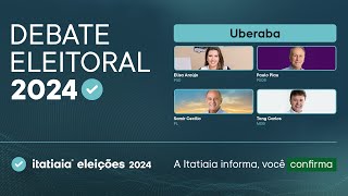 ELEIÇÕES MUNICIPAIS ACOMPANHE O DEBATE DOS CANDIDATOS DE UBERABA [upl. by Pantin]