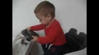 Funny Baby gets mad when gangnam style song stops [upl. by Boaten]