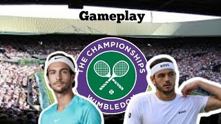 L Musetti vs T Fritz Wimbledon 24 QF  AO Tennis 2 Gameplay aotennis2 AO2 [upl. by Ramey]