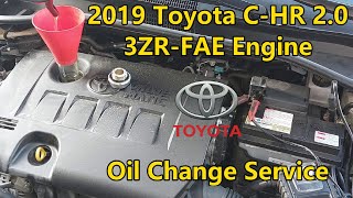 2019 Toyota CHR  20  3ZRFAE  Oil Change Service [upl. by Imyaj830]