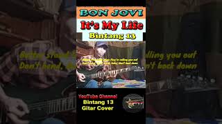 Bon Jovi  Its My Life  Guitar Solo Lyrics guitarcover coverlagu gitarcover gitar [upl. by Libyc405]