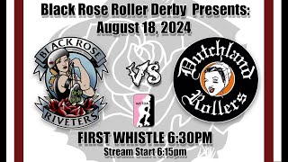 Black Rose Roller Riveters vs Dutchland Rollers Bout  August 18 2024 [upl. by Schreibe]